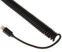 Ładowarka samochodowa Maclean, Lightning spiralny, 2xUSB, 5.2A, 1.8m, MCE76