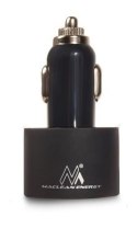 Ładowarka samochodowa Maclean, Lightning spiralny, 2xUSB, 5.2A, 1.8m, MCE76
