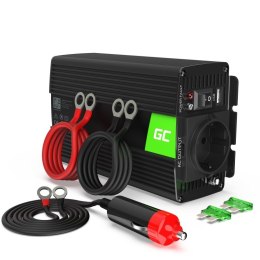 PRZETWORNICA NAPIĘCIA INWERTER Green Cell 12V -> 230V 300W/600W MODYFIKOWANA SINUSOIDA INV01DE