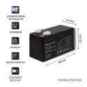 Qoltec Akumulator AGM | 12V | 1.3Ah | Bezobsługowy | Wydajny | LongLife | do UPS, wagi, kasy