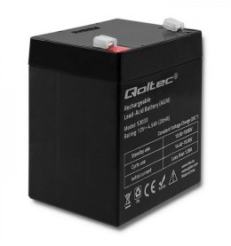 Qoltec Akumulator AGM | 12V | 4.5Ah | Bezobsługowy | Wydajny | LongLife | do UPS, wagi, kasy