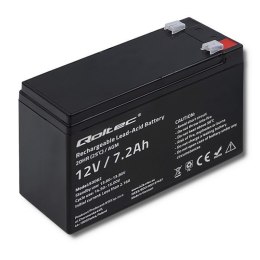 Qoltec Akumulator AGM | 12V | 7.2Ah | Bezobsługowy | Wydajny | LongLife | do UPS, security
