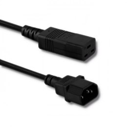 Qoltec Kabel zasilający do UPS | C14/C19 | 2m