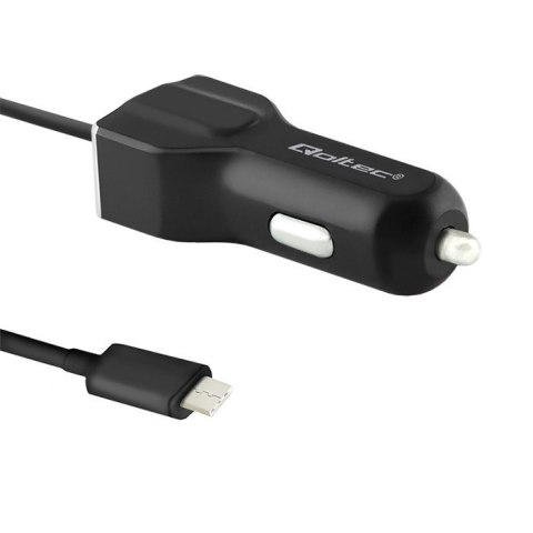 Qoltec Ładowarka samochodowa 12-24V | 17W | 5V | 3.4A | USB + kabel USB typ C Qoltec Ładowarka samochodowa 12-24V | 17W | 5V | 3.4A | USB + kabel USB typ C