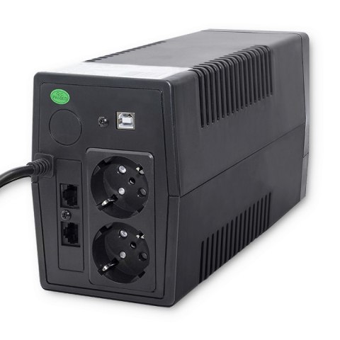 Qoltec Zasilacz awaryjny UPS Line Interactive | Monolith | 450VA | 240W | LCD | USB | RJ45 Qoltec Zasilacz awaryjny UPS Line Interactive | Monolith | 450VA | 240W | LCD | USB | RJ45