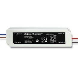 Qoltec Zasilacz impulsowy LED IP67 | 36W | 12V | 3A | Wodoodporny | Biały
