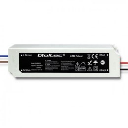 Qoltec Zasilacz impulsowy LED IP67 | 60W | 12V | 5A | Wodoodporny | Biały
