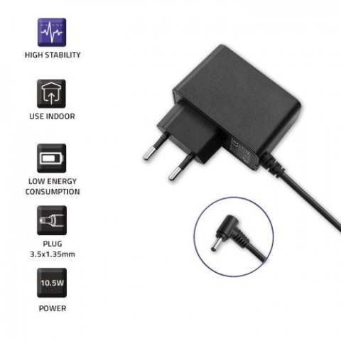 Qoltec Zasilacz wtyczkowy 10.5W | 5V | 2.1A | 3.5*1.35 Qoltec Zasilacz wtyczkowy 10.5W | 5V | 2.1A | 3.5*1.35