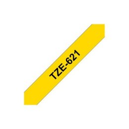 TZE-621 LAMINATED TAPE 9MM 8M/BLACK ON YELLOW
