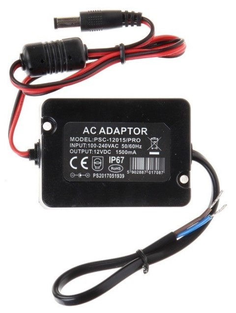 ZASILACZ HERMETYCZNY PSC-12015/PRO 12V 1.5A ZASILACZ HERMETYCZNY PSC-12015/PRO 12V 1.5A