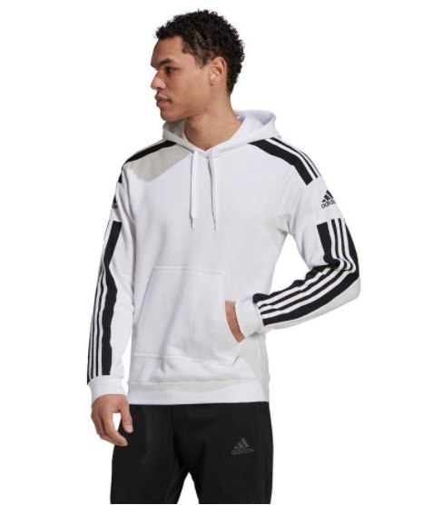 Bluza męska adidas Squadra 21 Sweat Hoody biała GT6637 Bluza męska adidas Squadra 21 Sweat Hoody biała GT6637