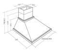 Okap przyścienny rustykalny AKPO WK-4 RUSTICA ECO 60 Ecru kremowy