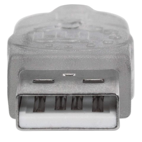 PRZEDŁUŻACZ USB 2.0 A-A M/F 3M SREBRNY PRZEDŁUŻACZ USB 2.0 A-A M/F 3M SREBRNY