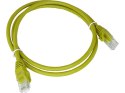 Patch-cord U/UTP kat.6 PVC 0.5m żółty ALANTEC