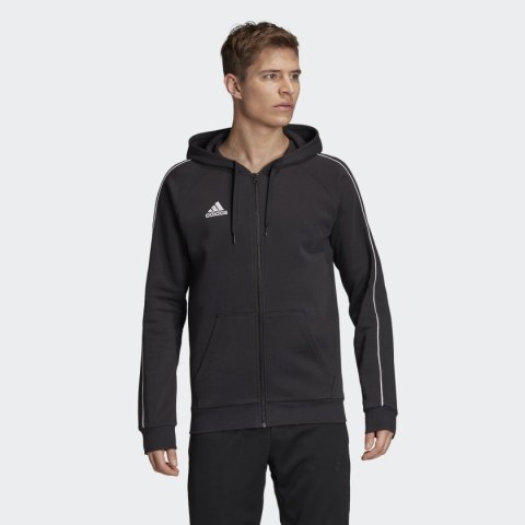 Bluza męska adidas Core 18 FZ Hoody czarna FT8068 Bluza męska adidas Core 18 FZ Hoody czarna FT8068
