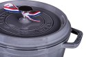 Garnek żeliwny okrągły Staub - 3.8 ltr, Grafitowy