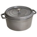 Garnek żeliwny okrągły Staub - Grafitowy, 8.35 ltr