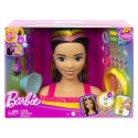 Barbie Głowa do stylizacji Neonowa tęcza Czarne włosy HMD81 MATTEL