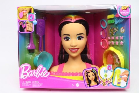 Barbie Głowa do stylizacji Neonowa tęcza Czarne włosy HMD81 MATTEL Barbie Głowa do stylizacji Neonowa tęcza Czarne włosy HMD81 MATTEL