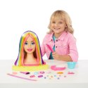 Barbie Głowa do stylizacji Neonowa tęcza blond włosy HMD78 MATTEL p1
