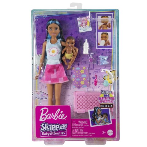 Barbie Opiekunka Usypianie maluszka + Lalka i bobas HJY34 MATTEL Barbie Opiekunka Usypianie maluszka + Lalka i bobas HJY34 MATTEL