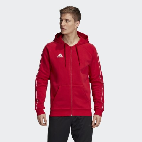 Bluza męska adidas Core 18 FZ Hoody czerwona FT8071 Bluza męska adidas Core 18 FZ Hoody czerwona FT8071