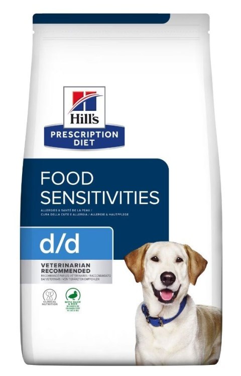 Hill's PD d/d food sensitivities, duck and rice, dla psa 1.5 kg