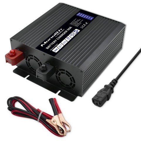 QOLTEC ŁADOWARKA DO AKUMULATORÓW LIFEPO4 AGM GEL SLA | 50A | 12V QOLTEC ŁADOWARKA DO AKUMULATORÓW LIFEPO4 AGM GEL SLA | 50A | 12V