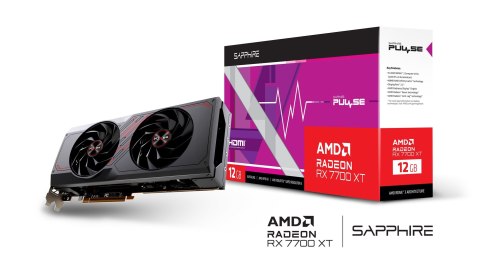 Karta graficzna SAPPHIRE RADEON RX 7700 XT PULSE GAMING 12GB GDDR6 DUAL Karta graficzna SAPPHIRE RADEON RX 7700 XT PULSE GAMING 12GB GDDR6 DUAL
