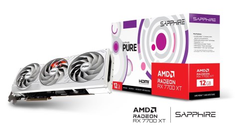 Karta graficzna SAPPHIRE RADEON RX 7700 XT PURE GAMING OC 12GB GDDR6 Karta graficzna SAPPHIRE RADEON RX 7700 XT PURE GAMING OC 12GB GDDR6
