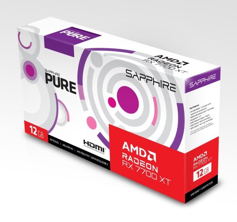 Karta graficzna SAPPHIRE RADEON RX 7700 XT PURE GAMING OC 12GB GDDR6 Karta graficzna SAPPHIRE RADEON RX 7700 XT PURE GAMING OC 12GB GDDR6