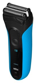 Braun Series 3-3045s w&d, Foil shaver, Black, Blue, LED, Battery, Nickel-Metal Hydride (NiMH), 45 min