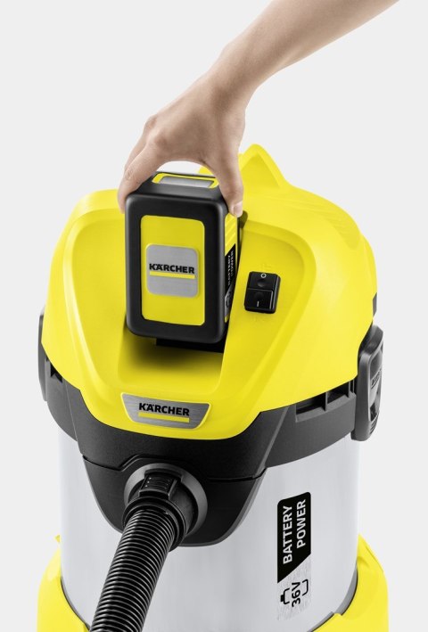 Kärcher 1.629-951.0, Dry, Black, Yellow, 17 L, 2 m, 3.5 cm, 4 wheel(s) Kärcher 1.629-951.0, Dry, Black, Yellow, 17 L, 2 m, 3.5 cm, 4 wheel(s)