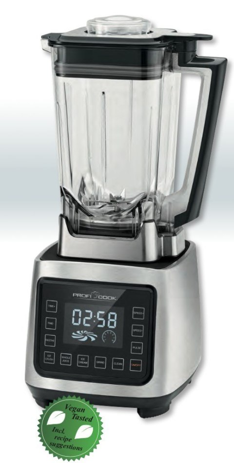 ProfiCook PC-UM 1127, Tabletop blender, 2 L, Pulse function, Ice crushing, 2000 W, Black, Stainless steel ProfiCook PC-UM 1127, Tabletop blender, 2 L, Pulse function, Ice crushing, 2000 W, Black, Stainless steel