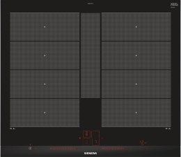 Siemens EX675LYC1E, Black, Stainless steel, Built-in, Zone induction hob, Glass-ceramic, 4 zone(s), 4 zone(s)