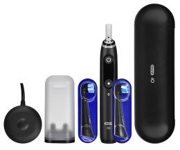 Braun 408482, Adult, Vibrating toothbrush, Daily care, Black, Round, OLED