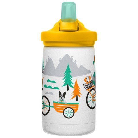 Butelka termiczna dla dzieci CamelBak eddy+ Kids SST Vacuum Insulated 350ml, Biking Dogs Butelka termiczna dla dzieci CamelBak eddy+ Kids SST Vacuum Insulated 350ml, Biking Dogs