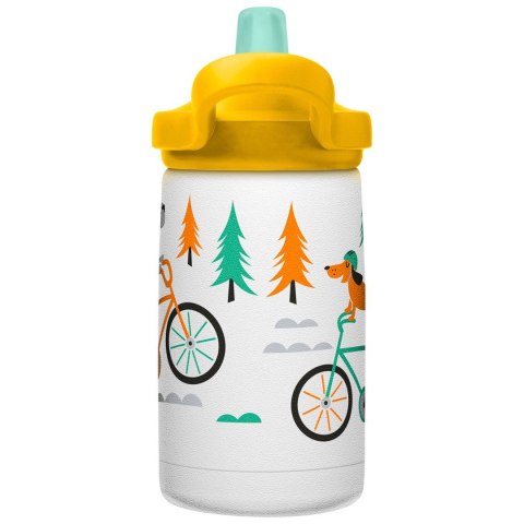 Butelka termiczna dla dzieci CamelBak eddy+ Kids SST Vacuum Insulated 350ml, Biking Dogs Butelka termiczna dla dzieci CamelBak eddy+ Kids SST Vacuum Insulated 350ml, Biking Dogs