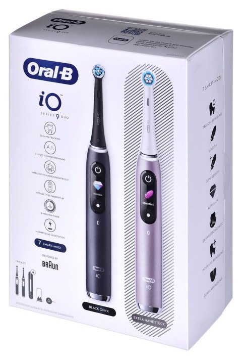 Oral-B iO 9, Adult, Rotating toothbrush, Daily care, Gum care, Intense, Sensitive, Super sensitive, Tongue care, Whitening, Blac Oral-B iO 9, Adult, Rotating toothbrush, Daily care, Gum care, Intense, Sensitive, Super sensitive, Tongue care, Whitening, Blac