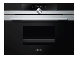 Siemens iQ700 CD634GAS0, Small, 38 L, Black, Stainless steel, Buttons, Rotary, Touch, Front, 1.5 m
