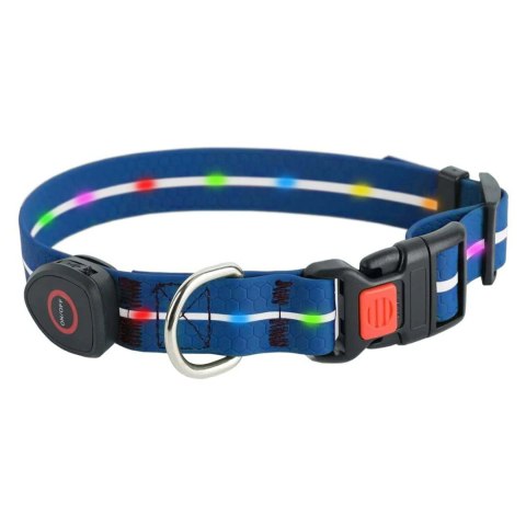 DOGGYVILLAGE OBROŻA Z KOLOROWĄ ILUMINACJĄ LED NIEBIESKA MT7113 DOGGYVILLAGE OBROŻA Z KOLOROWĄ ILUMINACJĄ LED NIEBIESKA MT7113
