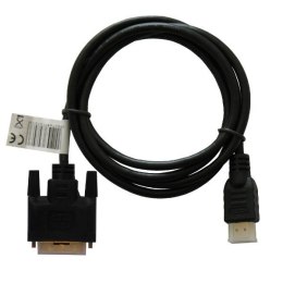 Kabel SAVIO cl-10 (HDMI M - DVI-D M; 1,5m; kolor czarny)