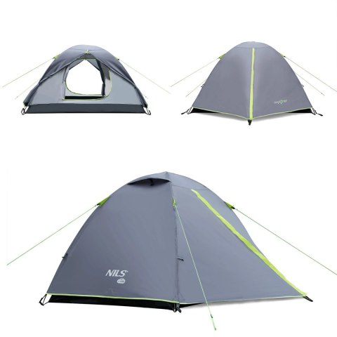 Namiot kempingowy NILS CAMP Explorer NC6004 3 osobowy szary Namiot kempingowy NILS CAMP Explorer NC6004 3 osobowy szary