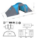 Namiot kempingowy NILS CAMP Highland IV NC6431 4 osobowy niebiesko-szary