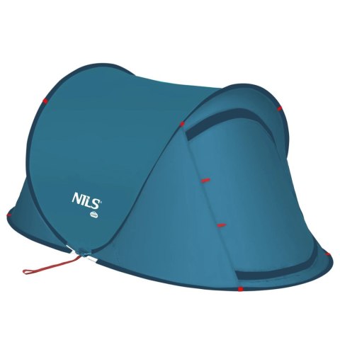 Namiot kempingowy NILS CAMP NC3743 samorozkładający 2 osobowy niebieski Namiot kempingowy NILS CAMP NC3743 samorozkładający 2 osobowy niebieski