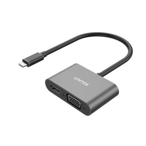 Unitek Adapter USB-C na HDMI 4K i VGA FullHD Unitek Adapter USB-C na HDMI 4K i VGA FullHD