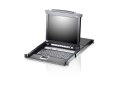 Aton | 8-portowy przełącznik KVM LCD PS/2-USB VGA 17" z portem Daisy-Chain i obsługą urządzeń peryferyjnych USB | CL5708M