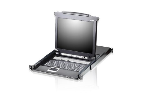 Aton | 8-portowy przełącznik KVM LCD PS/2-USB VGA 17" z portem Daisy-Chain i obsługą urządzeń peryferyjnych USB | CL5708M