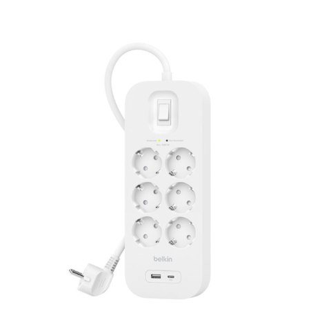 SOCKET STRIP WITH OVERVOLTAGE/PROTECTION 6 SOCKETS WITH 1 X US SOCKET STRIP WITH OVERVOLTAGE/PROTECTION 6 SOCKETS WITH 1 X US
