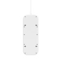SOCKET STRIP WITH OVERVOLTAGE/PROTECTION 6 SOCKETS WITH 1 X US